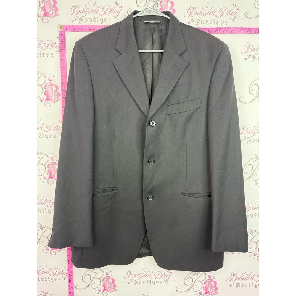 Belissimo Men's Black Single-Breasted Blazer -
